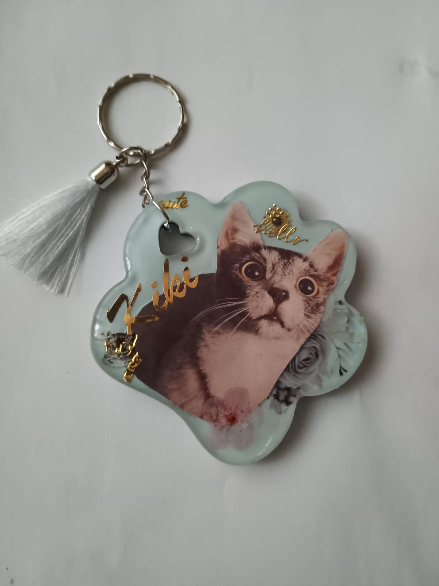 Breloc pisică din rășină
