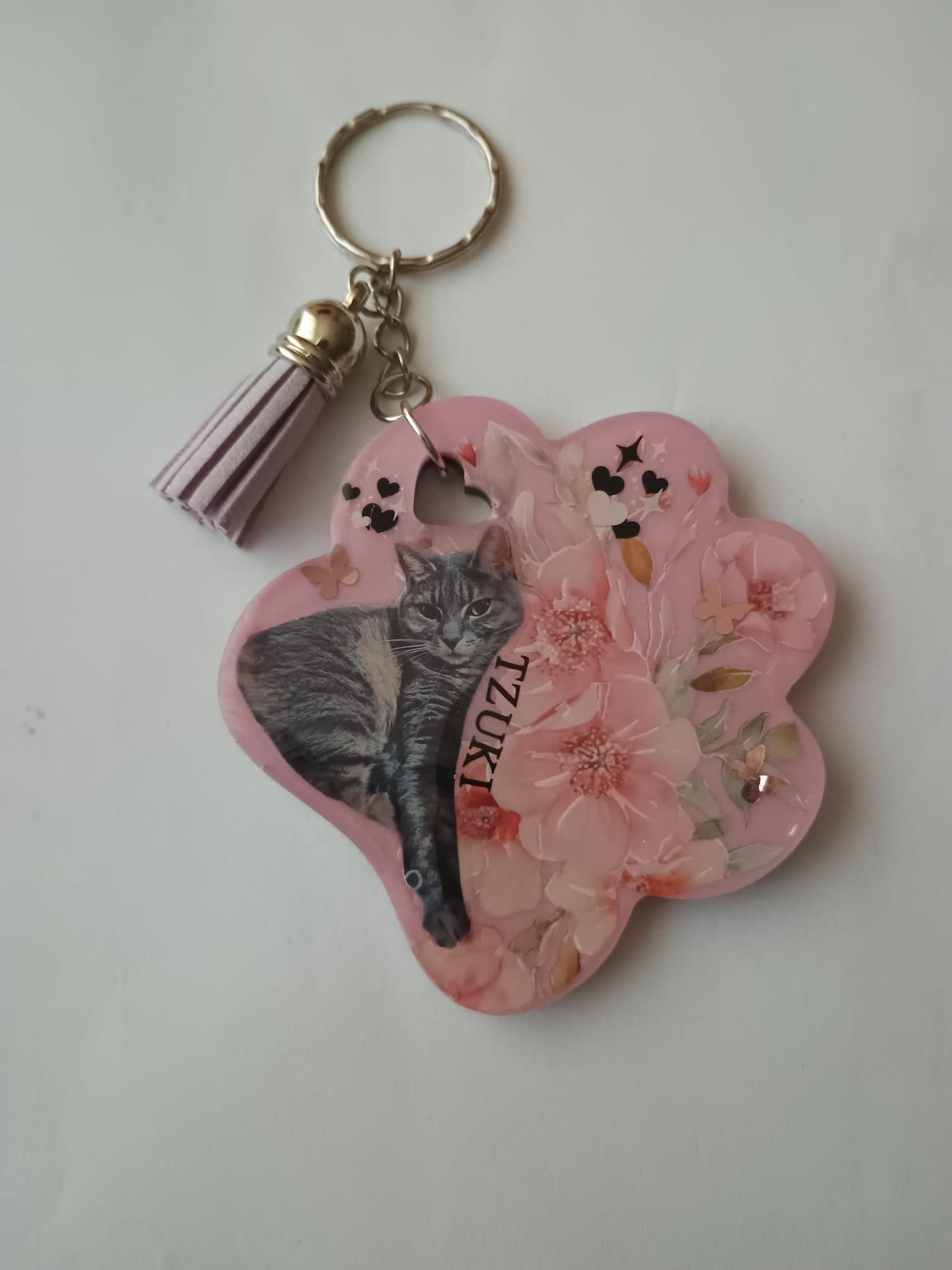 Breloc pisică din rășină